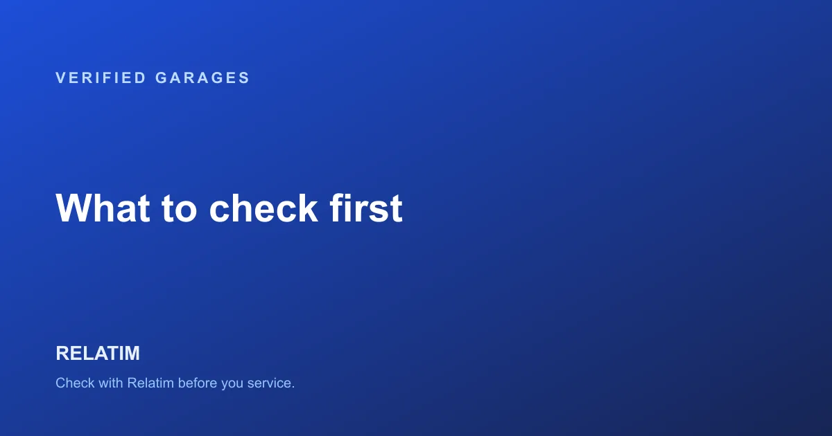 Verified vs Unverified Garages: What to Check Before You Go